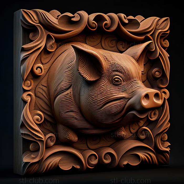 3D model st Pig (STL)